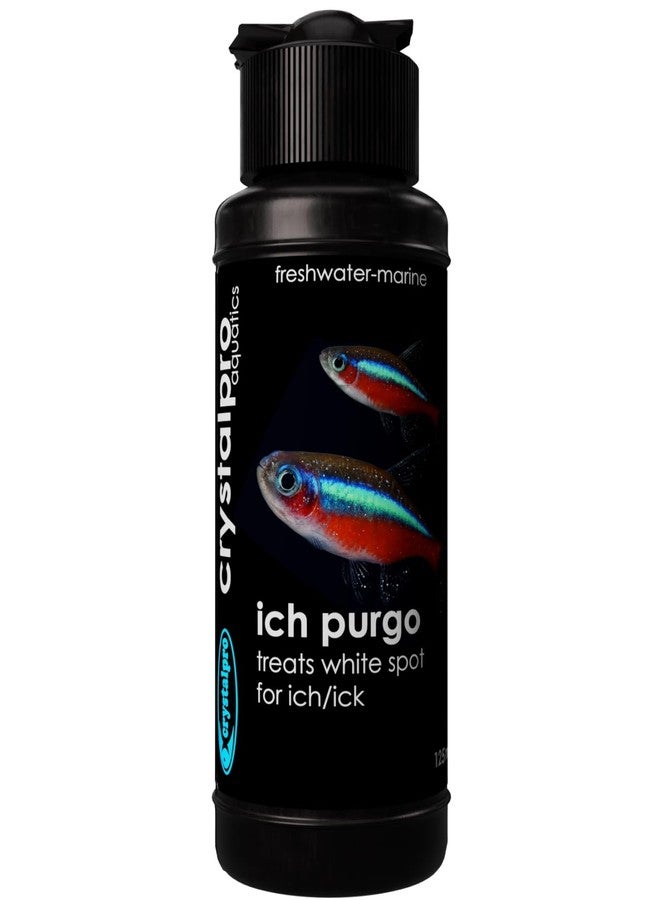 crystalpro Crystapro Ich Purgo - White Spot Cure - Ich - Ick Treatment - Effective and high Concentration 4.2 Oz (125ml) - Image 1